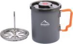 widesea Camping Coffee Pot 750ML, French Press Coffee Maker,Lightweight Backpacking Pot with Collapsible Handle For Camping,Hiking,Fire Cooking - Image 2