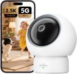 youkey Indoor Camera 2.5K, No Monthly Fees, Pan & Tilt, 360° Dog/Pet Camera for Home Security, 2.4G/ 5GHz WiFi 6, Bluetooth Pairing, Human/Pet/Baby Crying Detection, Two-Way Audio, Night Vision - Image 2