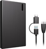 160GB External Hard Drive HDD Portable – USB 3.0 & Type-C Storage for PC, Mac, Desktop, Laptop, Xbox, PS4, PS5 – Backup Drive for Photos, Movies, Music, Games – Plug & Play, High Speed Data Transfer - Image 2