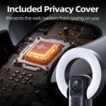4K Webcam with Light, Webcam for PC with Microphone, Plug and Play, USB Computer Camera for Desktop, Auto-Focus, Web Camera for Desktop Computer Zoom Skype - Image 6