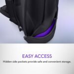 Alienware 16 Backpack - AW5625P - 21L Capacity, 3D Breathable mesh, Magnetic pocket organizers, RFID safe pocket, Weather resistant, 3D Iridescent reflective Alienware logo - Alienware Black - Image 6