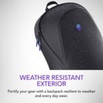 Alienware 16 Backpack - AW5625P - 21L Capacity, 3D Breathable mesh, Magnetic pocket organizers, RFID safe pocket, Weather resistant, 3D Iridescent reflective Alienware logo - Alienware Black - Image 9