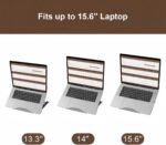 Bamboo Foldable Laptop Stand Holder, 6-Level Adjustable Ergonomic Notebook Riser with Heat Dissipation for 10-17 Inch Laptops, MacBook, Tablet - Image 5