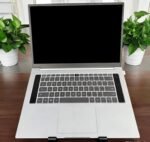 Adjustable Aluminum Alloy Laptop Stand,Foldable Notebook Computer Holder with Non-Slip Silicone pad,Ventilated Cooling Notebook Holder Stand for 10-15.6” Laptops, Tablets-Black - Image 3