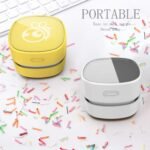 ODISTAR Desktop Vacuum Cleaner, Mini Table dust Sweeper Energy Saving,High Endurance up to 90 mins,Cordless&360º Rotatable Design for Keyboard/Home/School/Office(White AA Battery) - Image 4