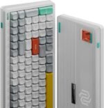 nuphy Halo96 V2 Wireless Mechanical Keyboard,Gasket Structure,96% Hot Swappable Gaming Keyboard, 99 Kyes RGB Backlit,Support QMK/VIA,Bluetooth/USB-C/2.4GHz-White,Mint Switches (37gf) - Image 3