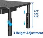 Zimilar 2 Pack Monitor Stand Riser with Drawer - 3 Height Adjustable Metal Monitor Stand with Unique Star Mesh for Computer Laptop Notebook Printer - Image 4