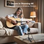 EMEET Piko 4K Webcam for Streaming, World’s 1st Dual-Camera AI-Powered 4K Camera w/AI Autofocus, 3 Mics Array&3 Sound Modes, USB Webcam with Clip, Great for Streaming, Desk Setup - Image 4