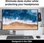 TotalMount Monitor Stand for Headphones and Headsets (Premium-Grade Holder Saves Desk Space and Protects Headphones) - Image 3