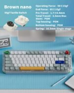 nuphy Kick75 Low Profile Keyboard with Volume Knob,75% Hot Swappable Custom Wireless Mechanical Keyboard,80 Keys RGB Backlit with PBT Keycaps,BT/2.4G/USB-C (Brown Nano Switch) - Image 5