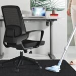 Sycoodeal Office Chair Mat for Hardwood Floor,Office Computer Gaming Chair Mat for Tile Floor,Large Floor Protector Rug,Anti-Slip,Easy to Clean,Pure Black(48"x36") - Image 6