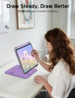 Aluminum Laptop Stand for Desk – Adjustable Ergonomic Laptop Riser, Foldable & Portable Holder Fit for MacBook & 10"-16" Laptops for Office, Home & Travel,Purple - Image 7