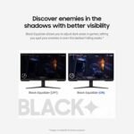 Samsung 32-Inch Odyssey G3 (G30D) Series FHD Gaming Monitor, 1ms, 180Hz, AMD FreeSync, Adjustable Stand, Black Equalizer, Virtual Aim Point, Eye Saver Mode, Flicker-Free, LS32DG302ENXZA - Image 5