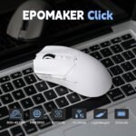 EPOMAKER Click Gaming Mouse Wireless 2.4Ghz/BT/Type-C, 800 to 42,000 DPI Adjustable, 8K Polling Rate, 500mAh, Lightweight Optical Mouse, for PC/Mac/Linux (White) - Image 6