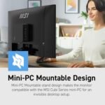 msi PRO MP273Q E14 27-inch IPS 2560 x 1440 (QHD) Computer Monitor, 144Hz,Adaptive-Synch, HDMI, DP Port, VESA Mountable, Tilt, Speaker, 1ms, Black - Image 4