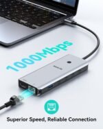 Laptop Docking Station Dual Monitor, USB C Hub with 2 HDMI, RJ45 Ethernet, 5 Gbps USB C/A, 100W PD for Dell/HP/Lenovo - MOKiN - Image 5