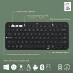 Logitech Pebble 2 Combo, Wireless Keyboard and Mouse, Quiet and Portable, Customizable, Logi Bolt, Bluetooth, Easy-Switch for Windows, macOS, iPadOS, Chrome - Black - Image 5