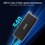 JOIOT 1TB Portable External SSD, Up to 540MB/s, USB 3.1 Type C Flash Drive External Solid State Drive, Portable SSD Type A to C Cable for PC/Laptop/Mac/Android/Linux - Image 3