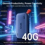 SSK 4TB USB4 SSD External Hard Drive 40Gbps, External SSD for Thunderbolt 4 up to 4000MB/s, Portable Solid State Drives for iPhone 15/16/17 Pro, Mac, Laptop, Phone OTG, with LED Indicator - Image 4