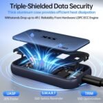 SSK 4TB USB4 SSD External Hard Drive 40Gbps, External SSD for Thunderbolt 4 up to 4000MB/s, Portable Solid State Drives for iPhone 15/16/17 Pro, Mac, Laptop, Phone OTG, with LED Indicator - Image 6