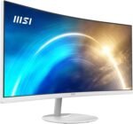 msi PRO MP341CQW 34-inch VA 3440 x 1440(UWQHD) Computer Monitor, 100Hz, Free-Synch, HDMI, DisplayPort, VESA Mountable, Speaker, 1ms, White - Image 3