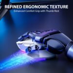 INPHIC IN9 Wireless Gaming Mouse, True Tri-Mode Bluetooth/Type-C Wired/2.4G Wireless Connection, 10000 DPl, Fully Programmable, RGB Backlit, for Laptop PC Mac - Image 5