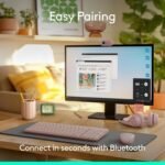Logitech MK250 Bluetooth Wireless Mouse and Keyboard Combo: Fast & Easy Connectivity, Compact Wireless Keyboard, Ambidextrous Mouse, Durable Build - Windows/MacOS - Rose - Image 3