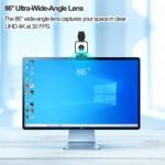 4K USB Webcam with Dual Microphones, 9X Hybrid Zoom, Auto Light Correction, 86° Wide Angle for Video Conferencing, Live Streaming, Remote Work, Compatible with PC Desktop Laptop - Image 7