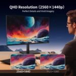 KTC 27 Inch QHD(2560 * 1440) 100Hz Computer Monitor - IPS Panel, Anti-Blue Light Screen, 100% High Color Gamut, 123% sRGB, Support FreeSync and GSync, PC Monitor for Casual Gaming and Working - Image 3