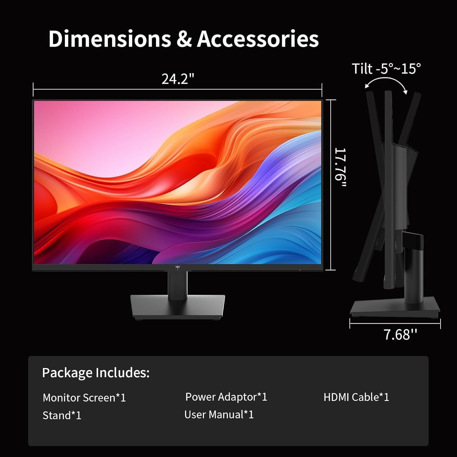 KTC 27 Inch QHD(2560 * 1440) 100Hz Computer Monitor - IPS Panel, Anti-Blue Light Screen, 100% High Color Gamut, 123% sRGB, Support FreeSync and GSync, PC Monitor for Casual Gaming and Working - Image 8