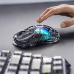 GravaStar Mercury M2 Wireless Gaming Mouse with 26,000 DPI, PAW3395DM Sensor -79g Lightweight Hollowed-Out Design -5 Programmable Buttons -5 Dynamic Lightsync RGB - Transparent Black - Image 5