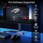 Redragon M693 LIT Wireless Gaming Mouse, 12800 DPI Mice w/ 3-Mode Connection, BT & 2.4G Wireless, 7 Macro Buttons, Reliable Power Capacity for PC/Mac/Laptop - Image 5
