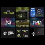msi MAG 274CF X24 27-inch 1920 x 1080 (FHD) Gaming Monitor, 240Hz, AMD Adaptive-Sync, HDR Ready, HDMI, VGA Port, VESA Mountable, Tilt, 4-Side Slim Bezel, 0.5ms, Black - Image 4