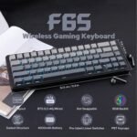 EPOMAKER x Aula F65 65% Wireless Mechanical Keyboard, Hot Swappable Gasket Custom Gaming Keyboard with Five-Layer Padding, RGB Backlit, Bluetooth/2.4GHz/USB-C (Black, Reaper Switch) - Image 3