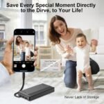 ySky MFi Certified 1TB Portable External Hard Drive for iPhone iPad MacBook Windows Computer USB C Android Phones to Backup,1TB Photo Stick for iPhone17/16/15/14/13((auto Backup) - Image 6