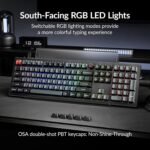 Keychron V6 8K Full Size Wired Mechanical Keyboard with Programmable Knob, 8000 Hz Polling Rate, OSA PBT Keycaps, Hot-swappable Super Banana Switchs, RGB Backlit for Mac Windows Linux - Image 4