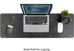 Felt Desk Mat | Computer Mat for Desk(36x12Inches) | Large Felt Mouse Pad and Keyboard Mat | Desk Protector for Office | Dark Gray - Image 7