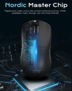 VGN Dragonfly F1 Pro Wireless Gaming Mouse, 49g Ultra-Lightweight, PAW3395 26K DPI Sensor, 4KHz Polling Rate Supported, Professional Esports Speed, Black - Image 3