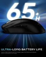 VGN Dragonfly F1 Pro Wireless Gaming Mouse, 49g Ultra-Lightweight, PAW3395 26K DPI Sensor, 4KHz Polling Rate Supported, Professional Esports Speed, Black - Image 5