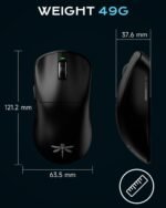 VGN Dragonfly F1 Pro Wireless Gaming Mouse, 49g Ultra-Lightweight, PAW3395 26K DPI Sensor, 4KHz Polling Rate Supported, Professional Esports Speed, Black - Image 7