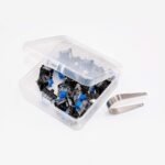 OUTEMU Blue Switches 3-pin Tactile Clicky 50gf - DIY Replacement for Mechanical Gaming Keyboard - 20 Pack with 1 Switch Puller - Image 4