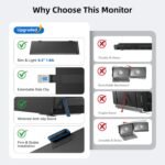 Laptop Screen Extender 14", FHD 1080P Portable Monitor for Laptop, Light Monitor Extender Plug&Play, IPS Display Computer Monitor for Laptop 13-17” for Travel Work/Business/Study - Image 3