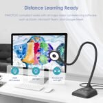 USB Document Camera for Teachers, Webcam/Doc Camera for Classroom with A3 Format, 3-Level LED Lights, Image Invert, Fold, Dual mic for Mac OS, Windows, Zoom, OBS Work with Distance Learning - Image 3