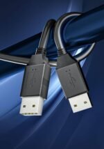 2 Pack 4.3ft/1.3m Type A Male to Type A Male Cable for Laptop Cooling Pads - USB A to USB A Black for Laptop Coolers - Image 3