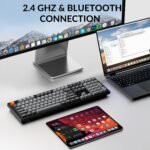 Keychron K10 Max Wireless Custom Mechanical Keyboard, QMK 2.4 GHz Bluetooth Full-Size with Hot-swappable Keychron Super Red Switch Compatible with Mac Windows Linux (RGB Backlit) - Image 4
