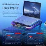 Cooling Pad for Lenovo Yoga Series Gaming Laptop Cooler with Powerful Turbo Cooling Fan Can Fast Cooling CPU+GPU 40°C, Variable Speed,6 RGB Light - Image 3