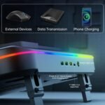Cooling Pad for Lenovo Yoga Series Gaming Laptop Cooler with Powerful Turbo Cooling Fan Can Fast Cooling CPU+GPU 40°C, Variable Speed,6 RGB Light - Image 5