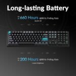 Keychron Q6 Ultra 8K Polling Rate Aluminum Wireless Mechanical Keyboard, 2.4 GHz/Bluetooth/Wired Full-Size Custom RGB, Hot-Swappable Silk POM Banana Switch for Mac Windows Linux - Black - Image 3