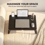 BUYIFY Foldable Laptop Bed Desk for Couch, Sofa - Large Lap Desk Tray Table with Cup Holder and Tablet Slot - Portable Notebook Stand for Eating, Writing, Studying and WFH -NEW-006 - Image 4
