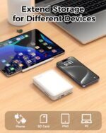 NEWQ Hard Drive for Phone & Computer: USB Flash Storage Device Photo Memory Stick for iPhone, iPad, MacBook Compatible with Apple iOS & Android Cellphone Backup Pictures, Videos, Etc (2, TB) - Image 5